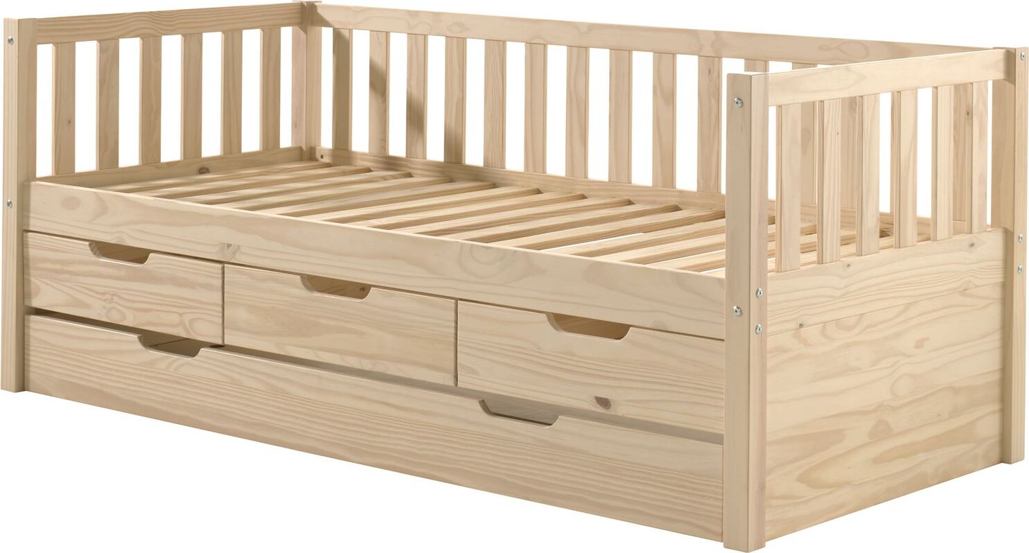 Ausziehbett Karena 211x98x86 Kojenbett Massivholz natur