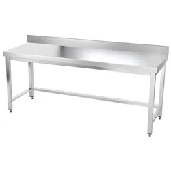 Edelstahl-Arbeitstisch 1800 x 600 mm mit PREMIUM-Verstärkung / GOLDINOX. GOLDINOX