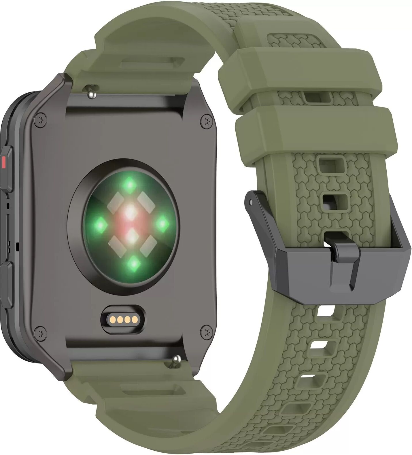 INF Silikonarmband kompatibel mit Garmin Venu X1 – Sportlich, atmungsaktiv und komfortabel Grün