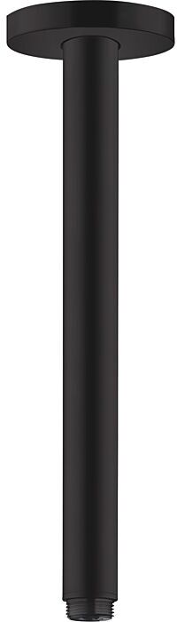 Hansgrohe S Deckenanschluss 27389670 300mm, mattschwarz, DN 15, runde Rosette