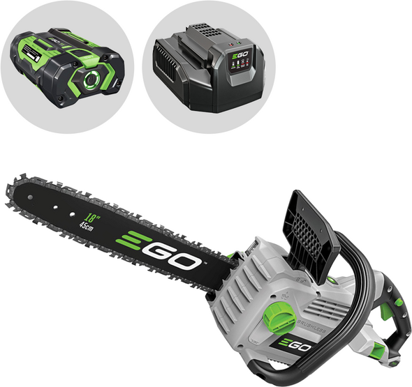 EGO CS1800E - Motosega a batteria 56V 2.5Ah - Lama da 45cm