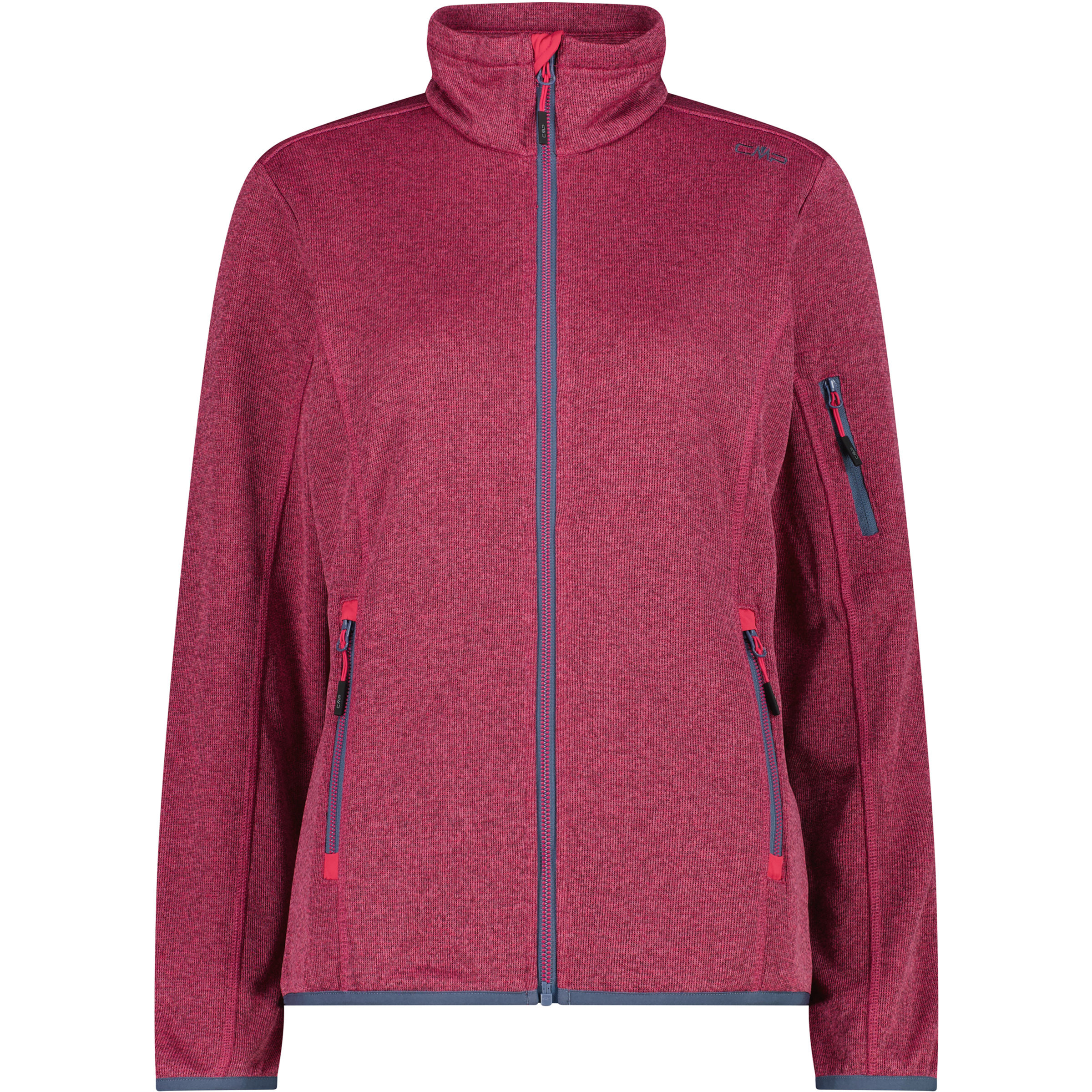 CMP Knitted Mesh Damen Fleecejacke pink Größe M Trekking Atmungsaktiv