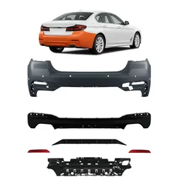 Heckstoßstange mit PDC und Diffusor passend für BMW 5 (G30) Limousine 2020-2023
