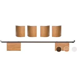 Hasena Fine-Line Füsse Airo 90 cm / Nussbaum, geölt