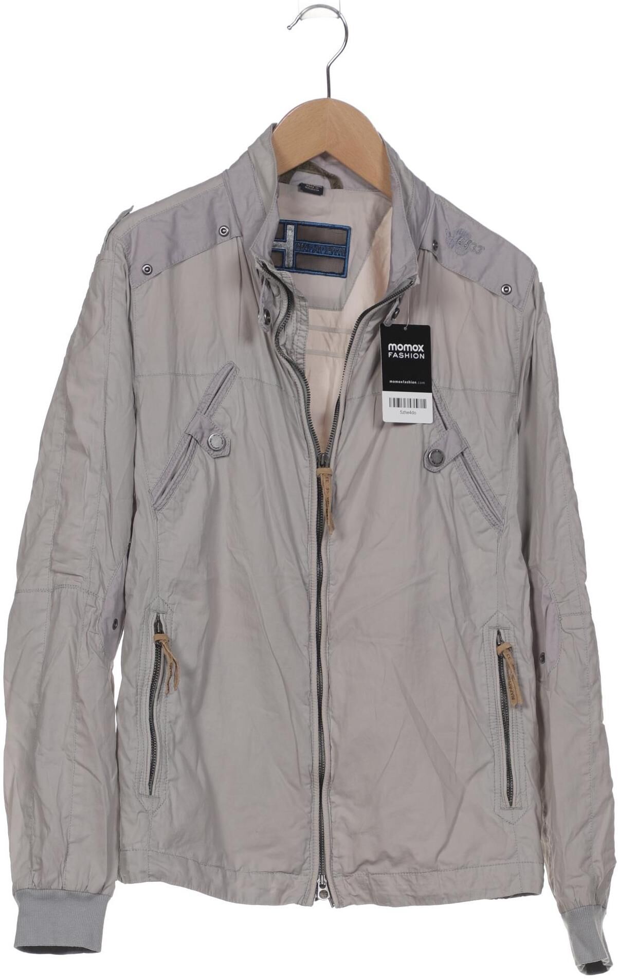 Napapijri Damen Jacke, Grau, Gr. S, Baumwolle - Second Hand