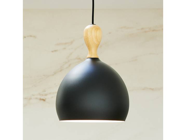 Dueodde Hängelampe, schwarz Ø 30 cm Metall E27 - Halo Design - Wohnzimmer - Skandinavisch - Einflammig