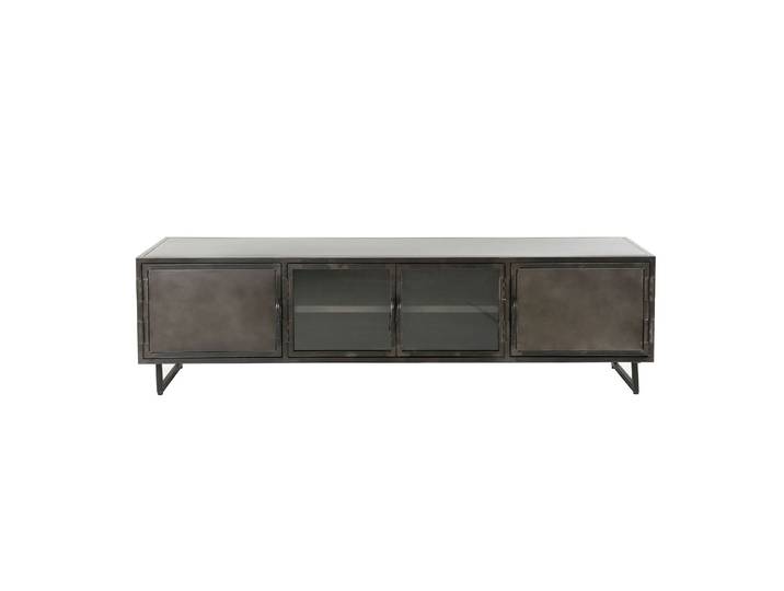 Clemento Rift Metal TV-Möbel Gunmetal