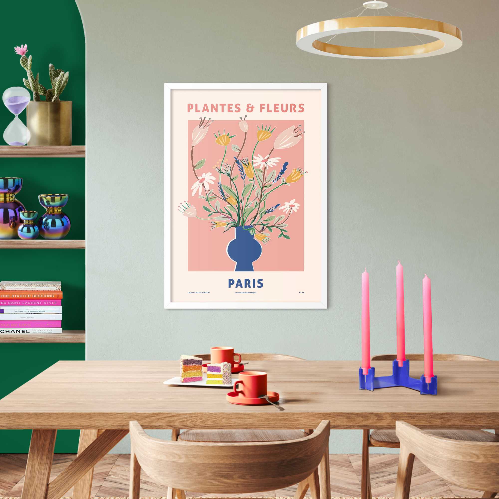 Reinders! Leinwandbild REINDERS "Blumen", blau (farbe bild(er): blau), B:50cm H:70cm T:2,2cm, MDF, Bilder, Leinwandbild farbe bild(er): blau B/H/T: 50cm x 70cm x 2,2cm
