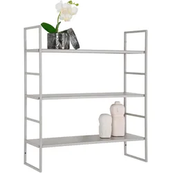 Wandregal DROP BEJA (BHT 48x55x17 cm) - grau - BHT 48x55x17 cm