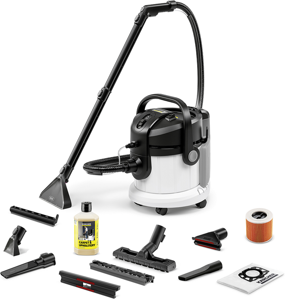 Karcher Kärcher SE 4 Plus - Teppichreiniger - Nasssauger - Schmutzwasser- und Frischwassertank 4 Liter - 1000 W