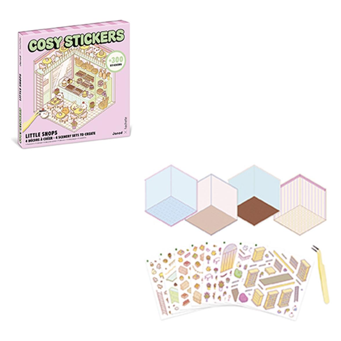 Janod Cosy Stickers Lite Shops (4 Sticker) (190.09313)