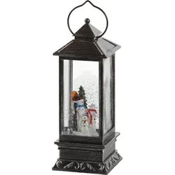 Flower Power LED-Schneelaterne Snowing schmal