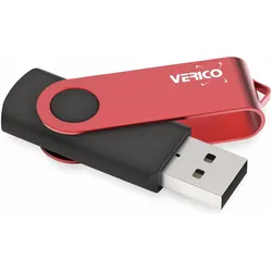 Verico TR01FLIP 3.1 128GB Red (128 GB, USB-A), USB Stick, Rot