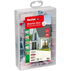 fischer Meister-Box - DuoLine Dübel- und Schrauben-Sortiment 91 Stück