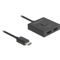 HDMI Switch 2 > 1 bidirektional 8K schwarz, 50cm Kabel
