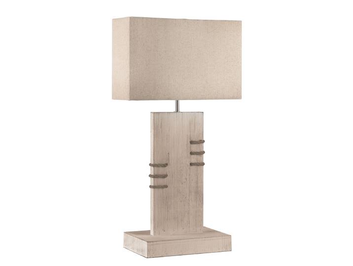 Lampe de table Gea - Type B 20 x 71 x 30cm Beige Coton E27