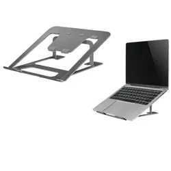 Neomounts NSLS085GREY Laptopständer bis 17 Zoll, höhenverstellbar, grau