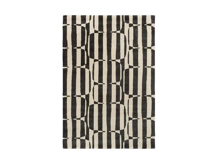 Designer Wollteppich „Lohko Stripe“ - handgetuftet Charcoal 200 x 280 cm SCION