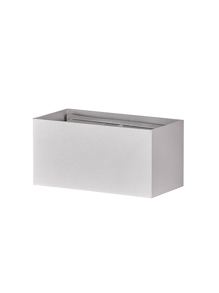 FISCHER & HONSEL LED-Wandleuchte "Wallo" in Silber - (B)20 x (H)10 x (T)10 cm - onesize