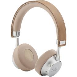 HER HF8 On Ear Headset Bluetooth®, kabelgebunden Beige, Silber Lautstärkeregelung 41-10001