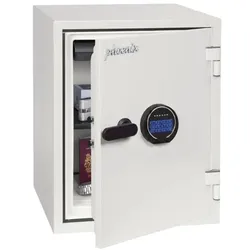 Phoenix Feuerschutztresor »Titan FS1283E« 36 L signalweiß Lieferung ebenerdig grau, 40x51.5x44 cm