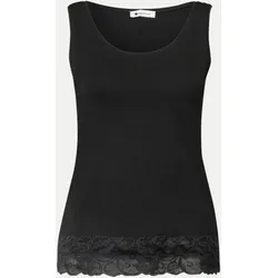 Top mit Spitzen-Absatz Schwarz 34