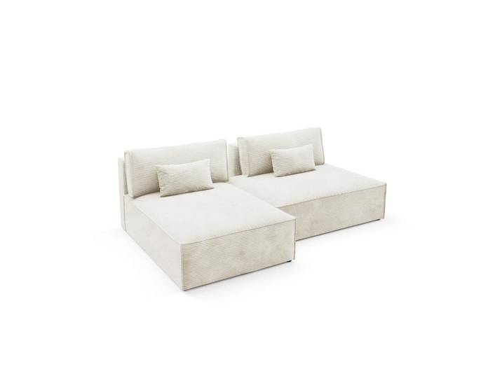 Furnisell Ecksofa mit Schlaffunktion Cremig, Creme, seitenverkehrt montierbar, 236x148 cm, Wohnzimmer, Sofas & Couches, Wohnlandschaften, Ecksofas