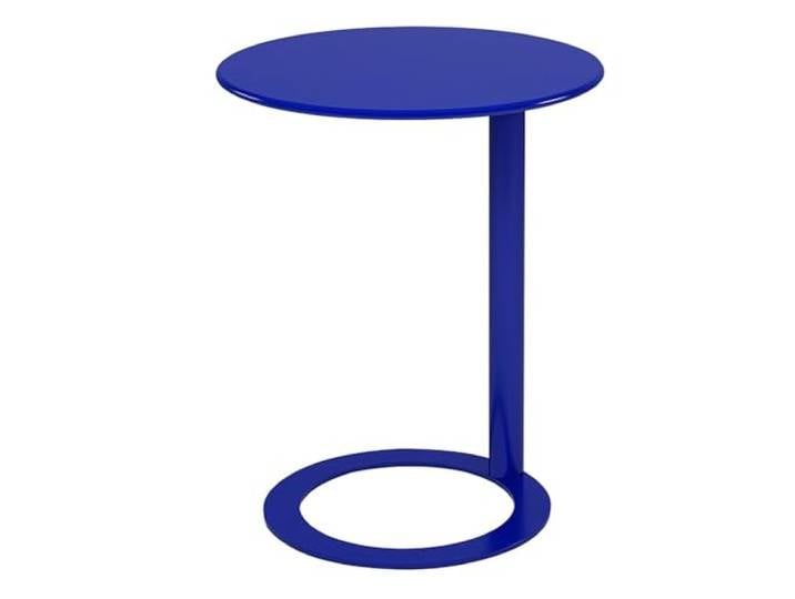 Beistelltisch Rund, Beistelltisch C Form, Sofa Tisch, Side Table, Metall Kleiner Couchtisch Für Wohnzimmer Und Nschlafzimmer (Color : Royal Blue, Size : Medium)