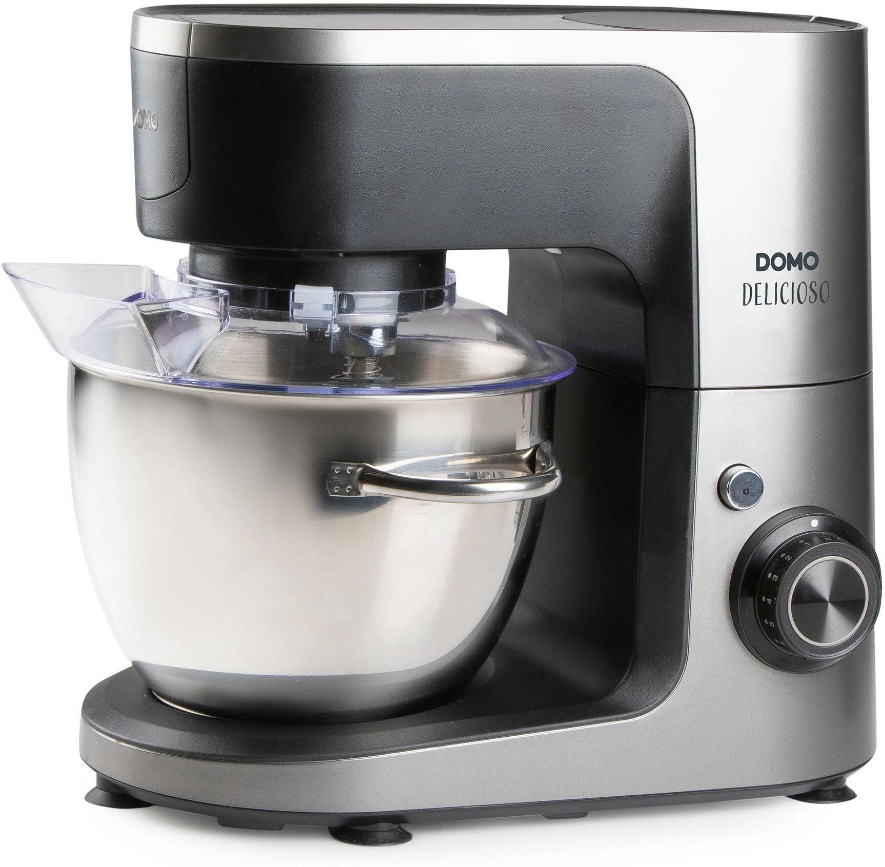 DOMO Küchenmaschine "Delicioso DO9293KR", grau, B:38,8cm H:34,3cm, Küchenmaschinen, Vielseitiger Küchenhelfer, Küchenmaschine grau Einheitsgröße