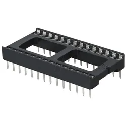 GS 28 - IC-Sockel, 28-polig, doppelter Federkontakt