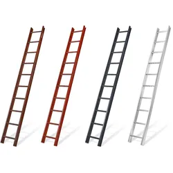 Mauderer Bavaria Aluminium Dachauflegeleiter 995 mit spezieller Dreikantsprossenkontur Natur 14 Sprossen 3,91m Lang