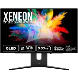 Corsair Xeneon 27QHD240 (2560 x 1440 Pixel, 27"), Monitor, Schwarz