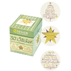 ZDesign Rollensticker »Weihnachten« gold