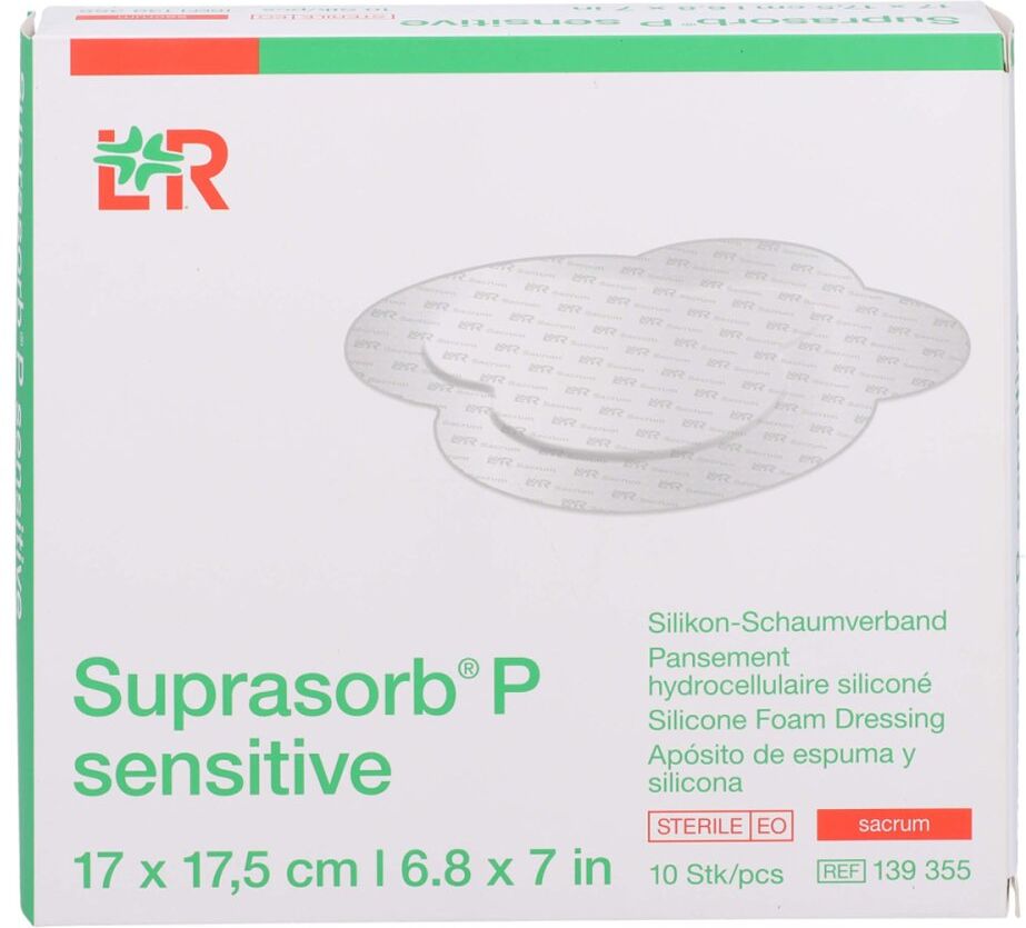 Suprasorb P sensitive Pu-schaumv.sacr.bor.17x17,5 10stk