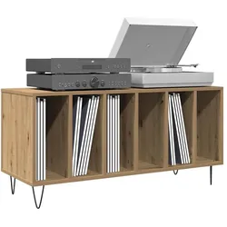 vidaXL Corlenen (Platten), CD- & Schallplatten Aufbewahrung, Braun