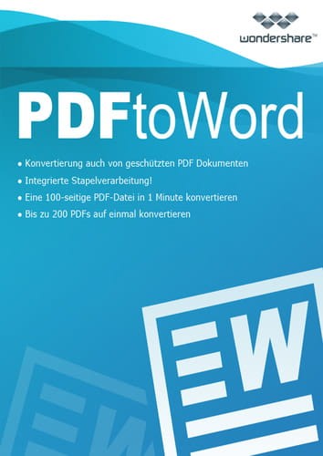 Wondershare PDF to Word Converter Mac P14645-01