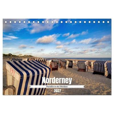 Norderney Paradies in der Nordsee (Tischkalender 2027 DIN A5 quer), CALVENDO Monatskalender