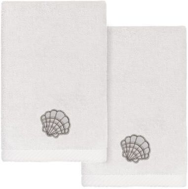 Authentic Hotel and Spa Shell Row Fingertip Towel Set
