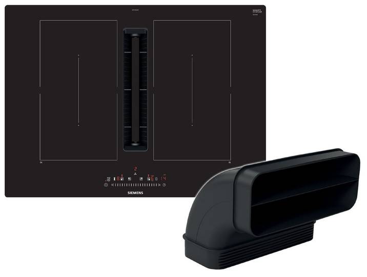 SIEMENS Kochfeld mit Dunstabzug ED711FGA7, Timer, TouchControl-Bedienung, powerMove