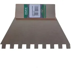 Hufa Kleberspachtel Stahl Holzgriff 180mm 8x8mm gezahnt