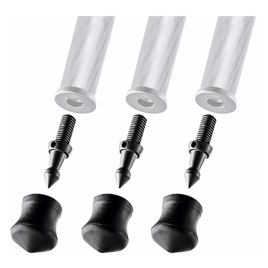 Gitzo GSF30S Spikes und Gummifüsse (Stativfuss) (GSF30S)