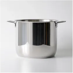 Alessi Pots Pans, Pfanne + Kochtopf, Silber