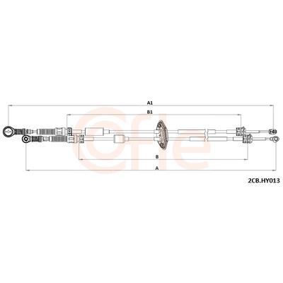 COFLE Seilzug, Schaltgetriebe 922cbhy013 für HYUNDAI
