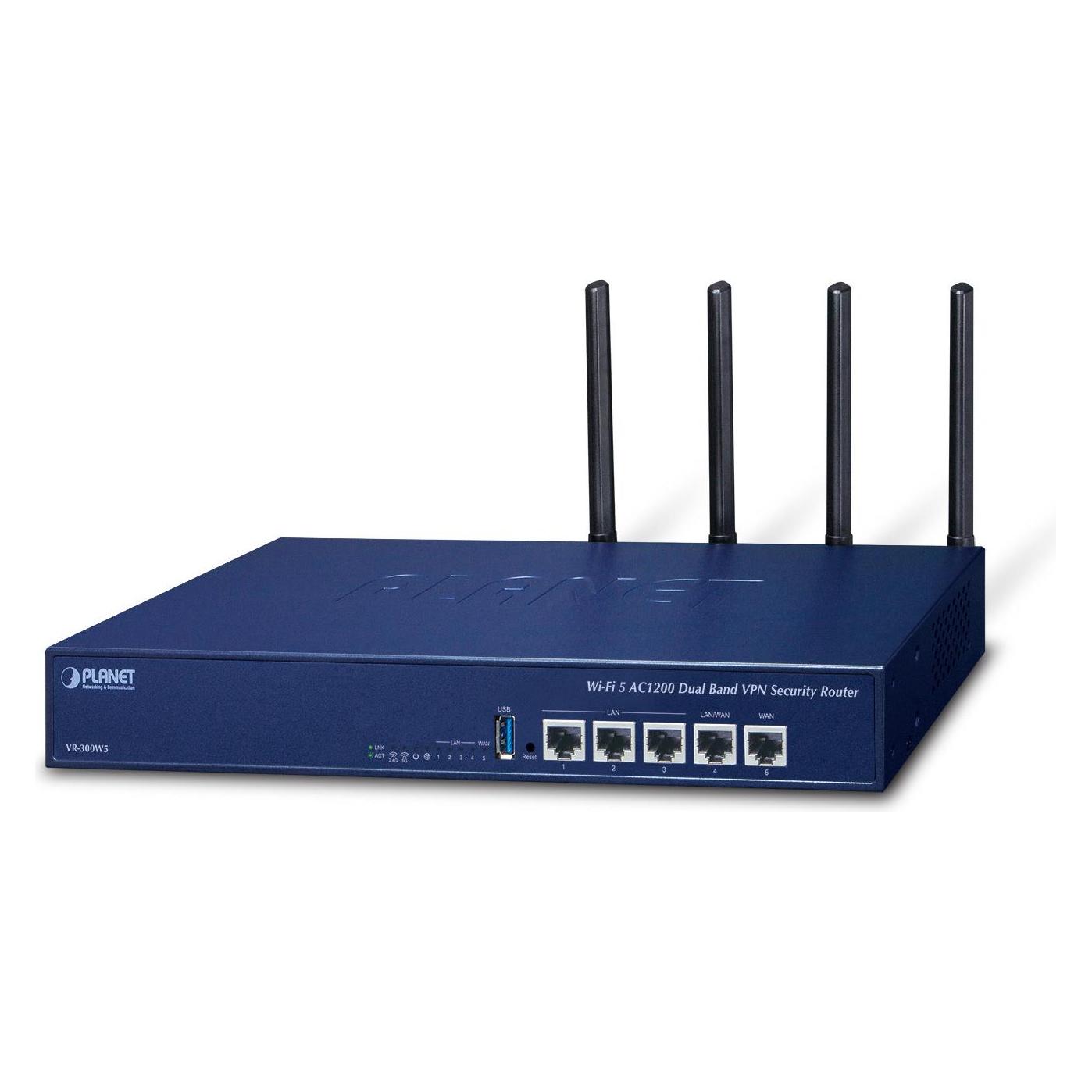 Planet VR-300W5 WLAN-Router Gigabit Ethernet Blau (VR-300W5)