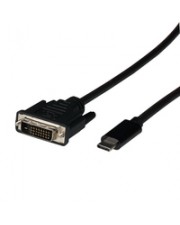 EFB Elektronik USB Typ C DVI-D Kabel Typ-C Stecker 1080P 2m 2 m (EBUSBC-DVIK.2)