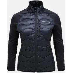 PEAK PERFORMANCE Damen Jacke W Helium Down Hybrid Jack-BLACK, Größe M in Schwarz Schwarz