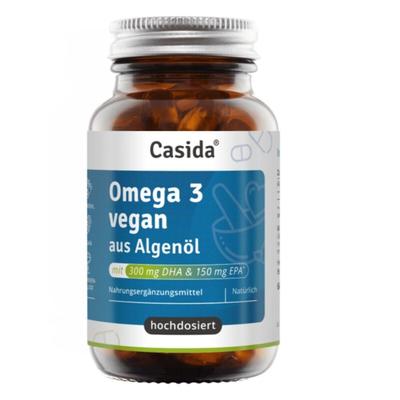 Omega-3 Vegan Algenöl hochdosiert EPA DHA Kapseln 60 St