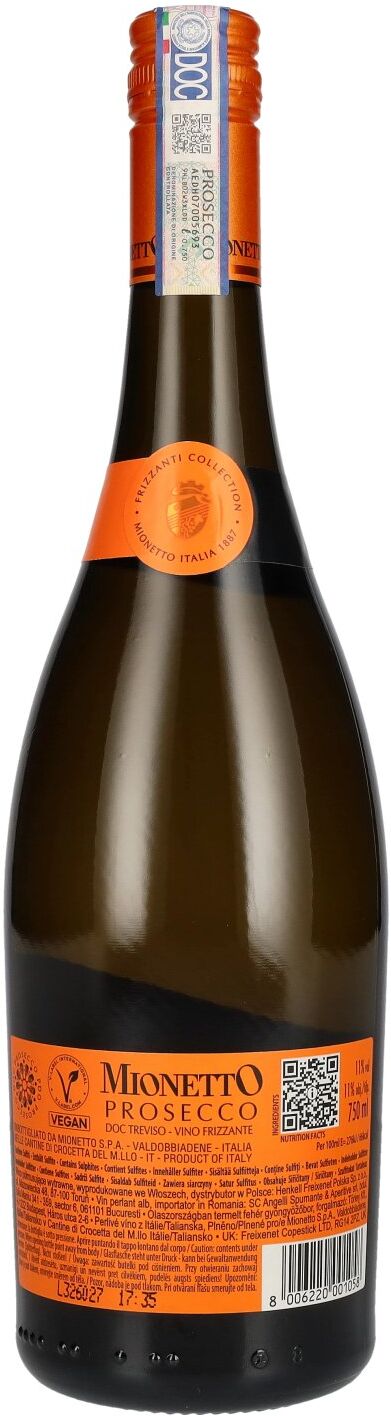 Mionetto Prosecco Vino Frizzante Treviso DOC 11% Vol. 0,75l