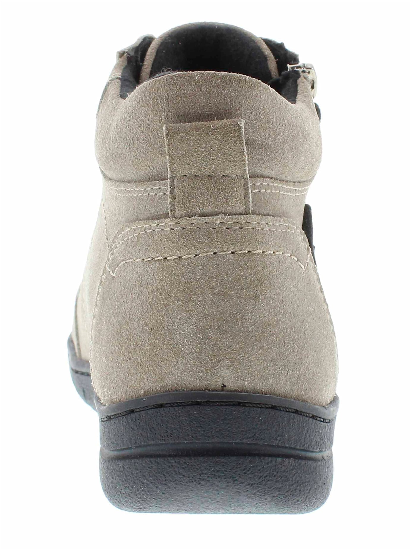 Stiefelette REFLEXAN, Damen, Gr. 38, grau (steingrau), Glattleder, Veloursleder, Schuhe Stiefelette steingrau 38