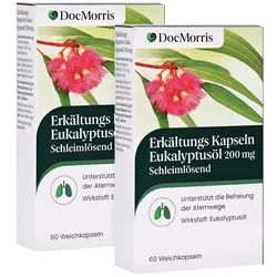 DocMorris Erkältungs Kapseln Eukalyptusöl Doppelpack 2X60 St